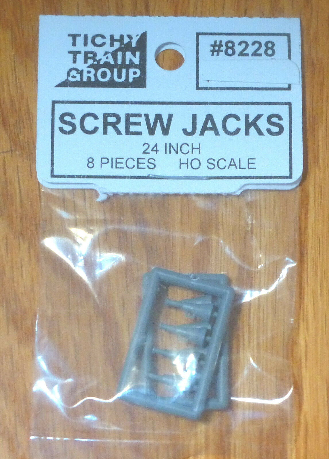 Tichy Train Group HO #8228 Screw Jack -- Unpainted pkg(8)