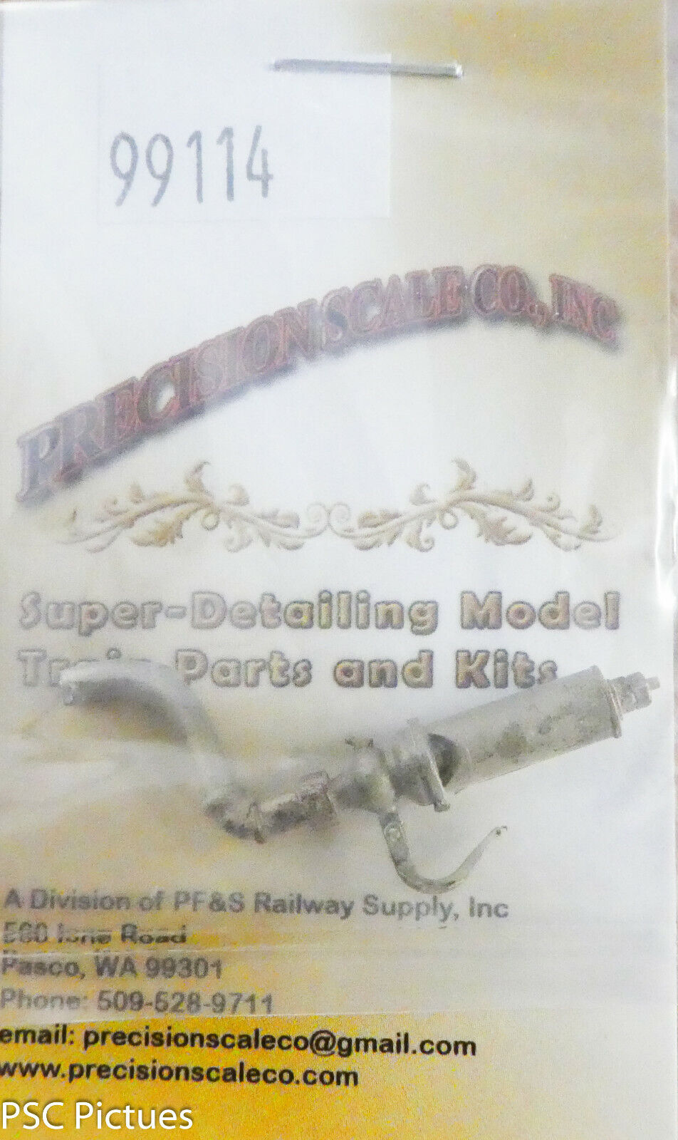 Precision Scale #99114 (Large Scale) Whistle, Single Chime (Brass Casting)