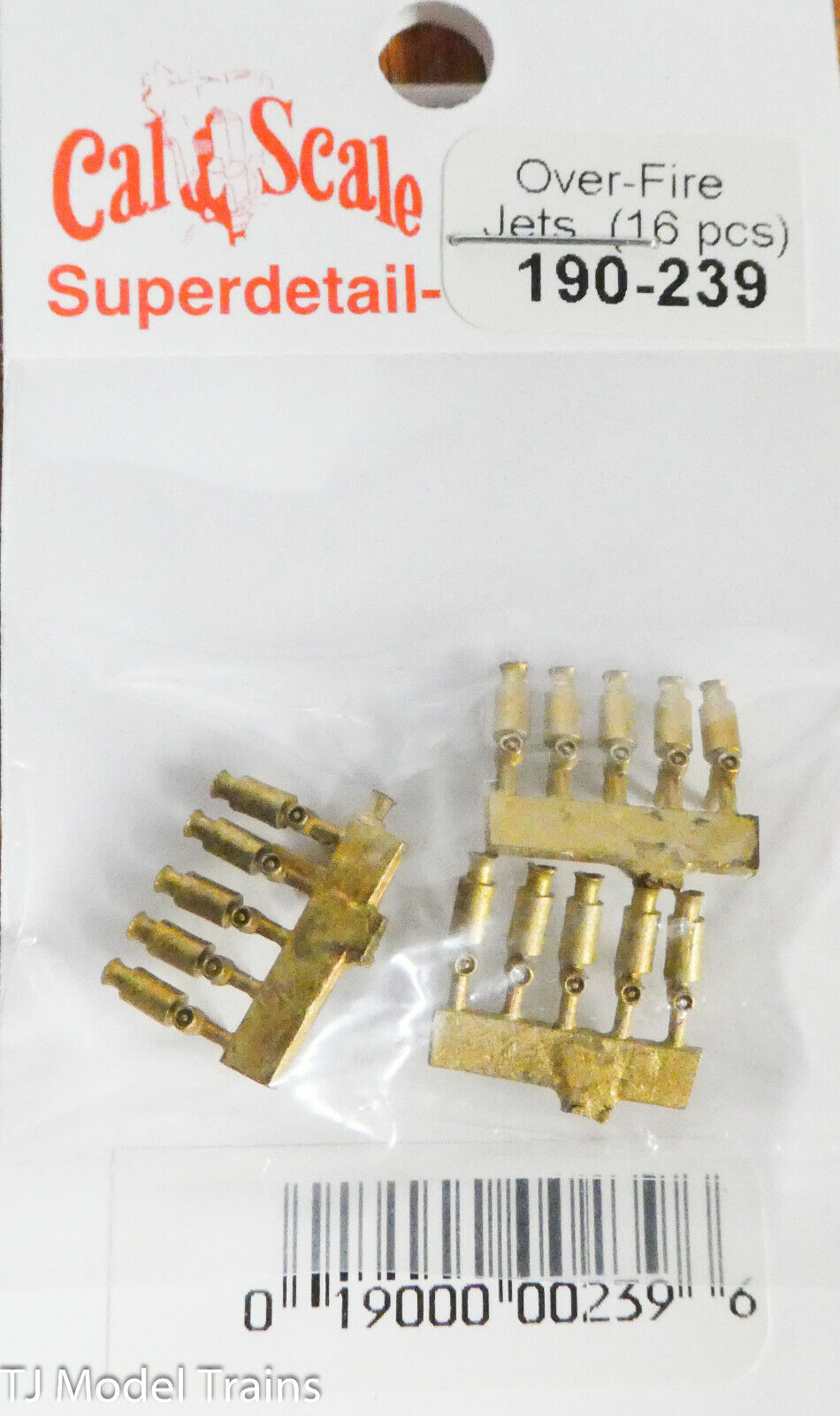 Cal-Scale HO #239 Steam Loco Overfire Jets (Set of 16 ) Brass Castings