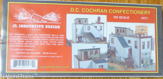 JL Innovative Design HO #471 D.C. Cochran Confectionery (1:87 Scale) Kit form