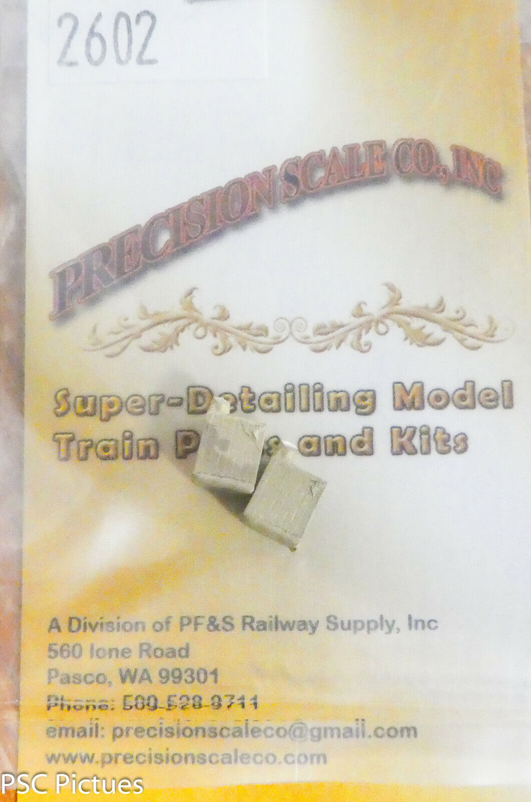 Precision Scale HO #2602 Cab Seat, Box Type (Brass Castings)