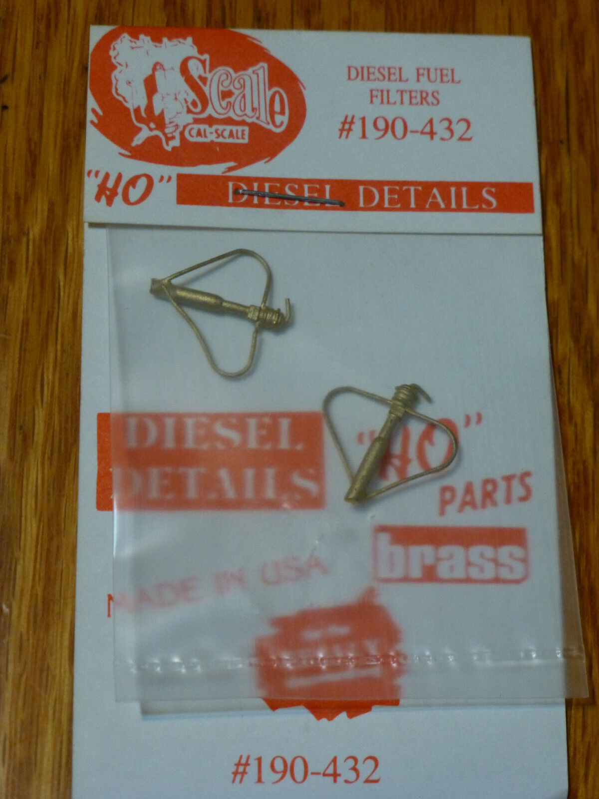Cal-Scale HO #432 Diesel Fuel Filters (Brass Castings;
