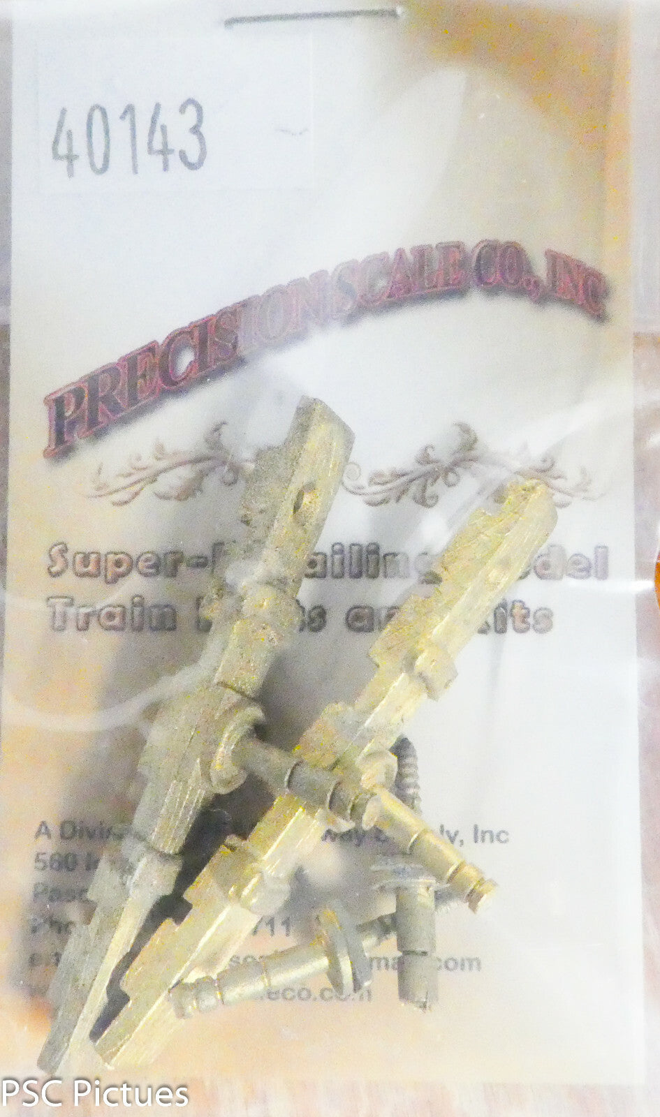 Precision Scale O #40143 Bolster w/King Pin (Brass Castings)