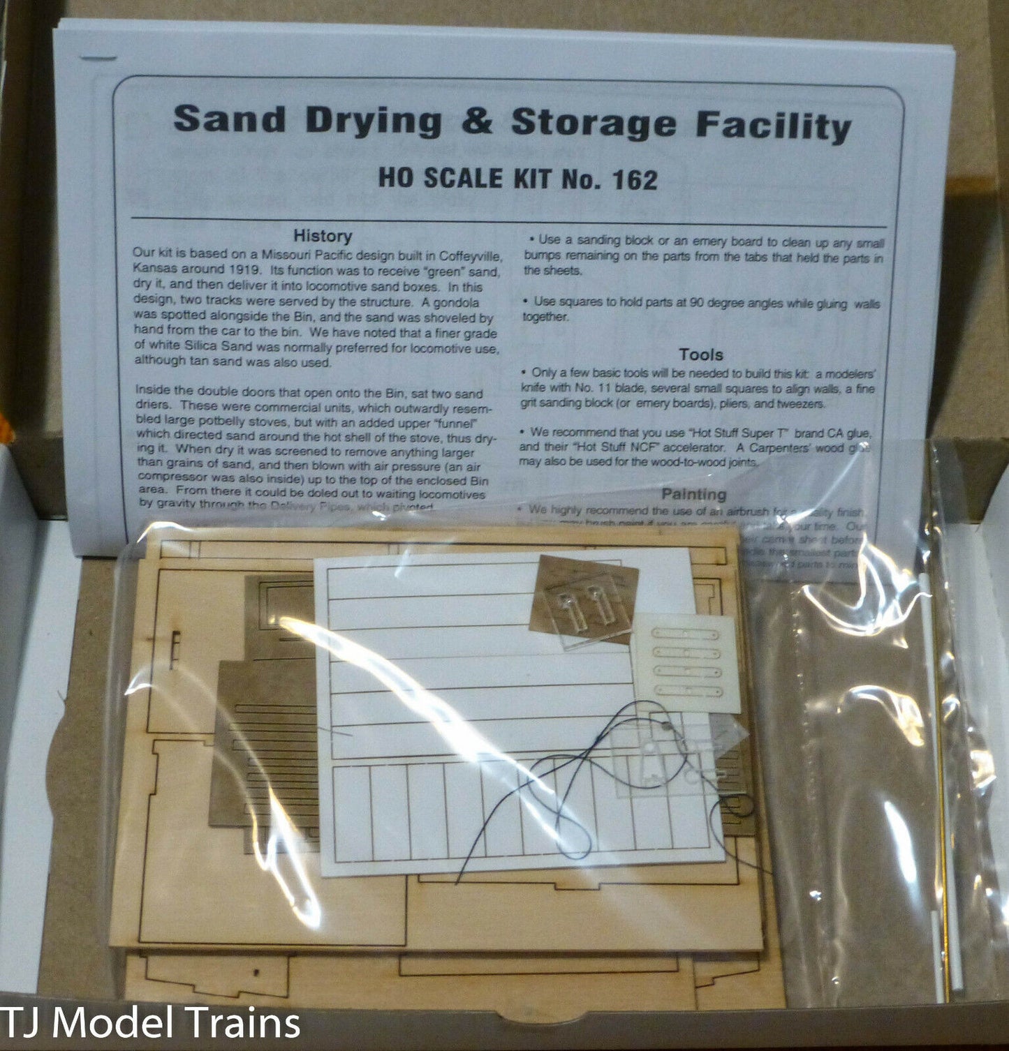 American Model Builders HO #162 Sand Drying & Storage Facility (Laser Cut Kit)