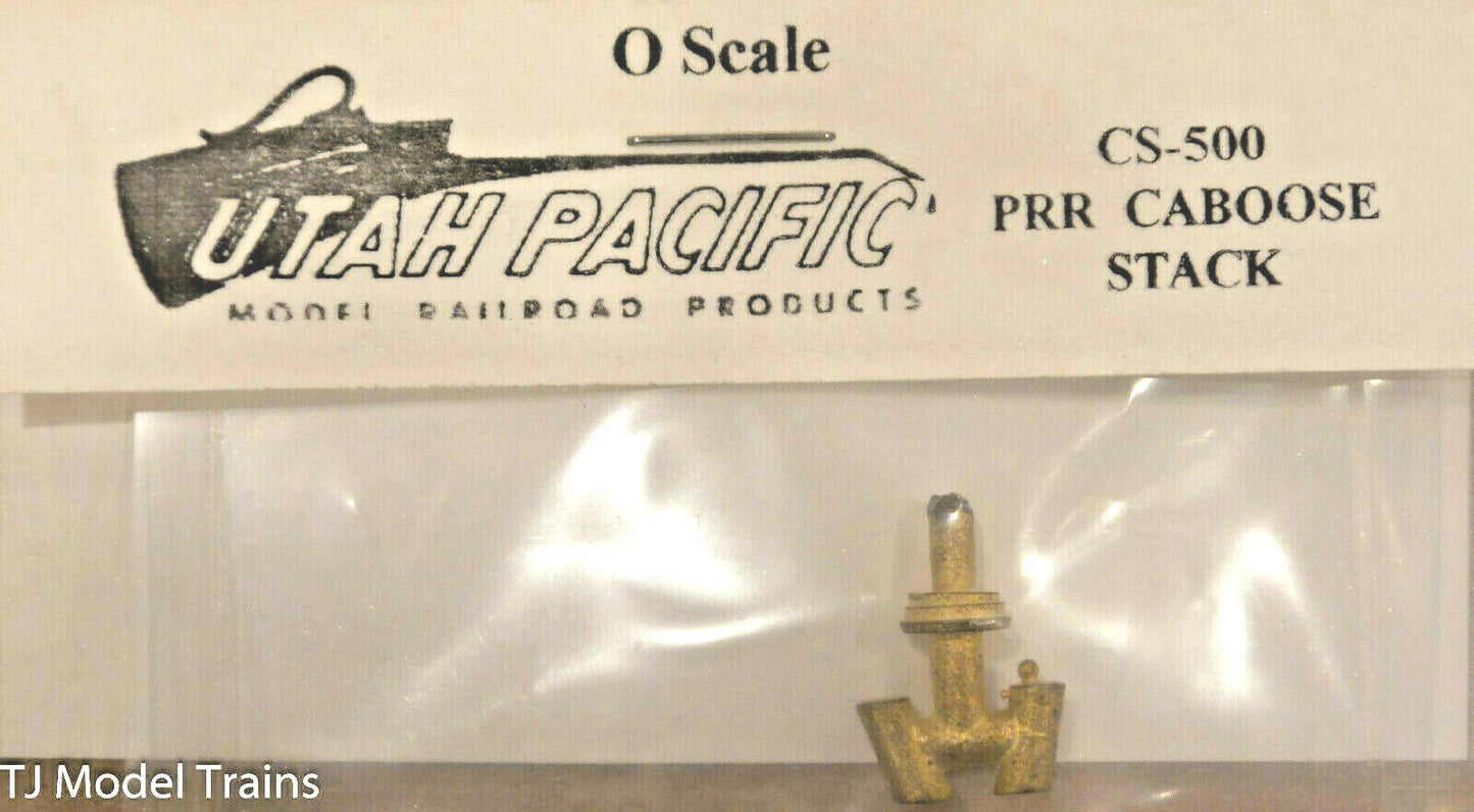 Utah Pacific #500 O Scale PRR Caboose Stack (Brass Casting) Made in USA