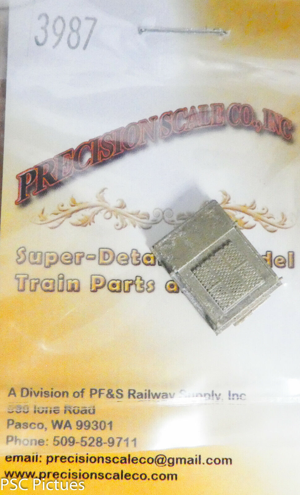 Precision Scale HO #3987 Hood Unit, EMD 2nd Gen. Top Mount Air Conditioner (Br