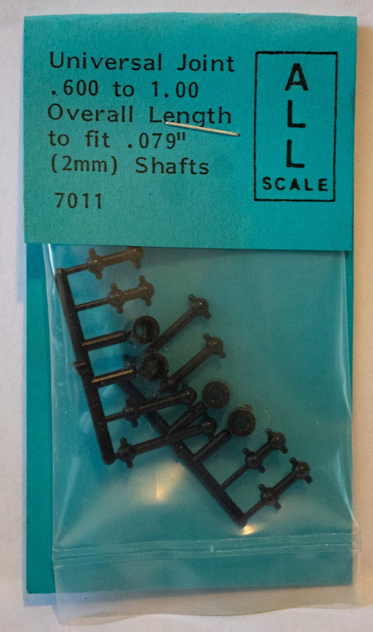 Grandt Line #7011 Universal Joint -- .600-1.00 Overall Length to Fit .079" (2mm)