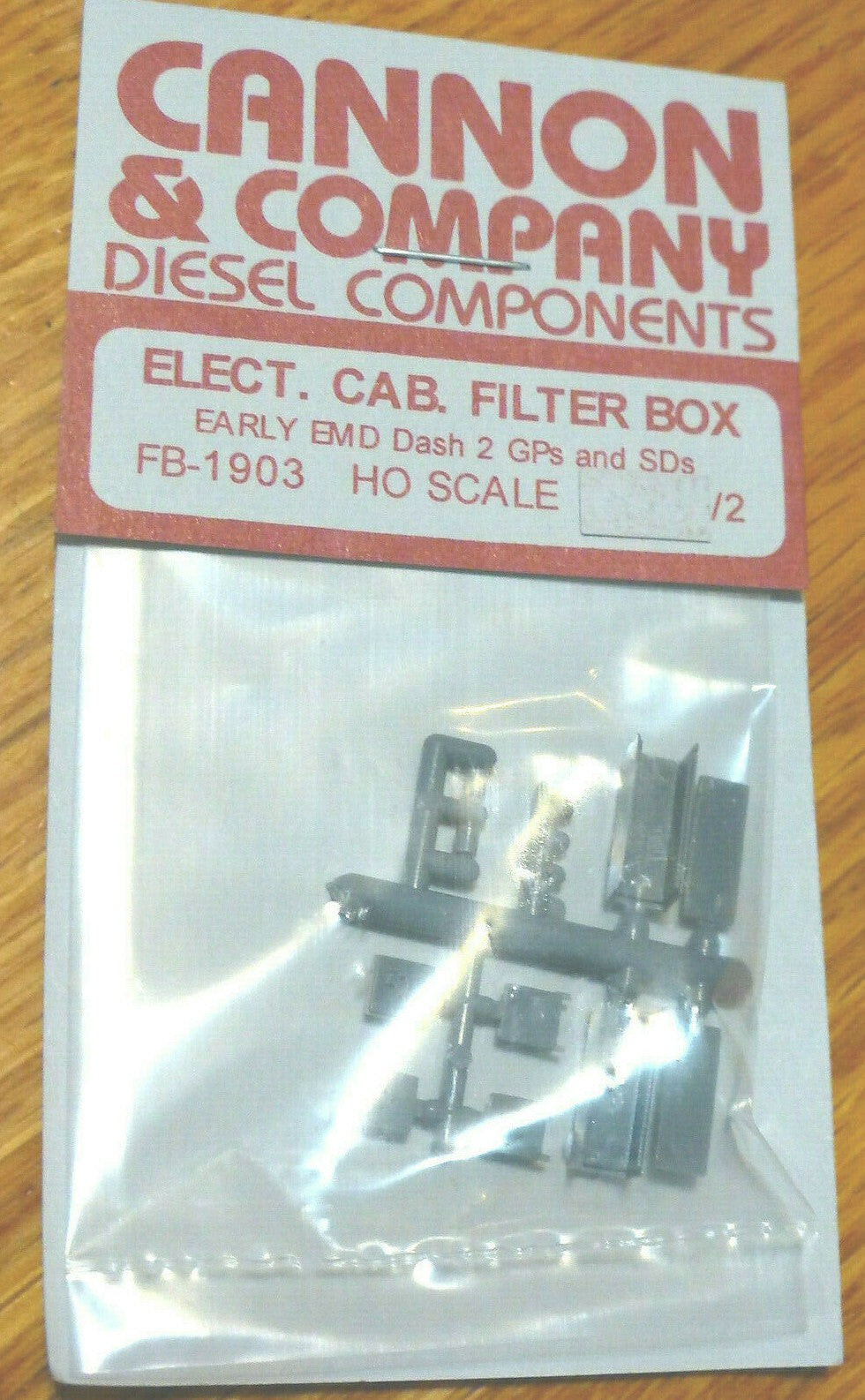 Cannon & Company HO #1903 Elect. Cab. Filter Box for:Early EMD Dash 2 GPs & SDs