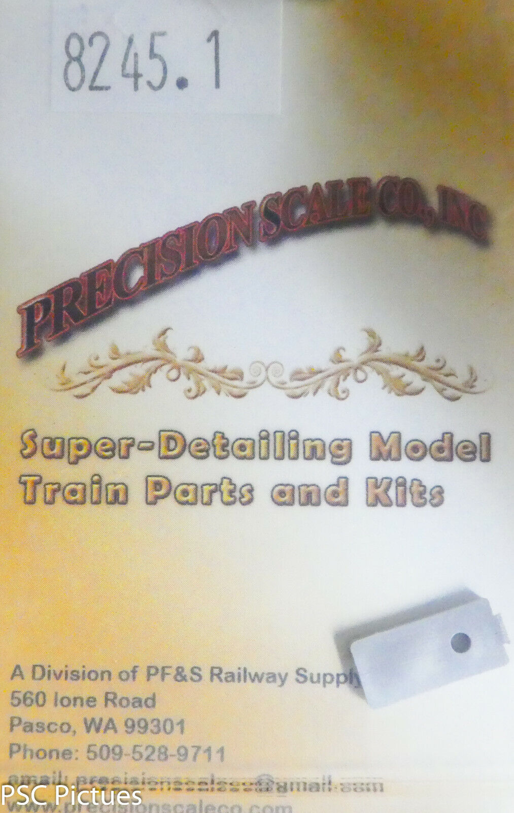Precision Scale O #8245.1 Mounting Tab For: #8243 (Plastic)