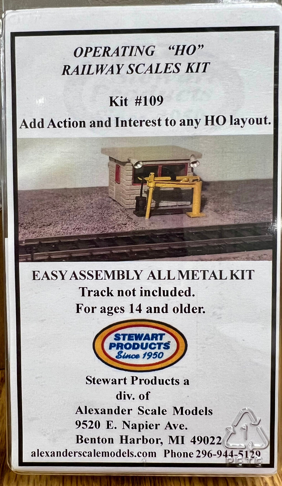 Stewart HO Scale #109 Operating "HO" Railway Scales Kit
