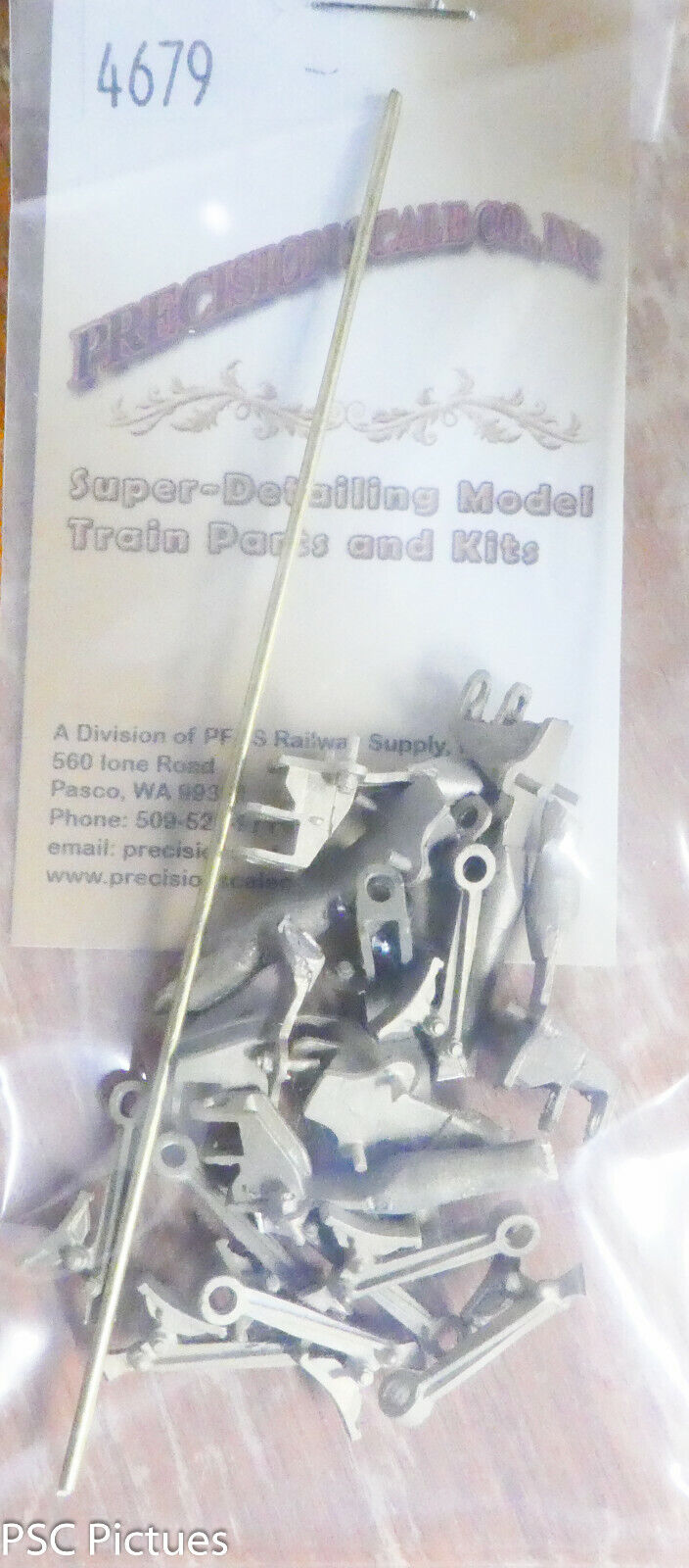 Precision Scale O #4679 Shoes w/Hangers, Brake, Reversible, Early Style (Brass)