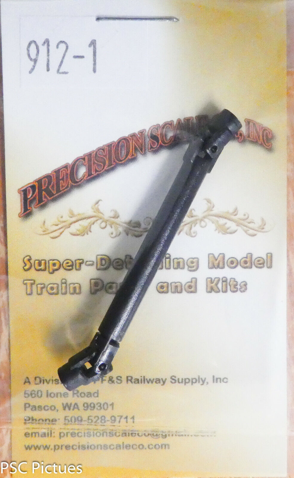 Precision Scale O,A #912.1 Joint, Universal, Telescoping Fits: 2.4mm 3/32" Shaft
