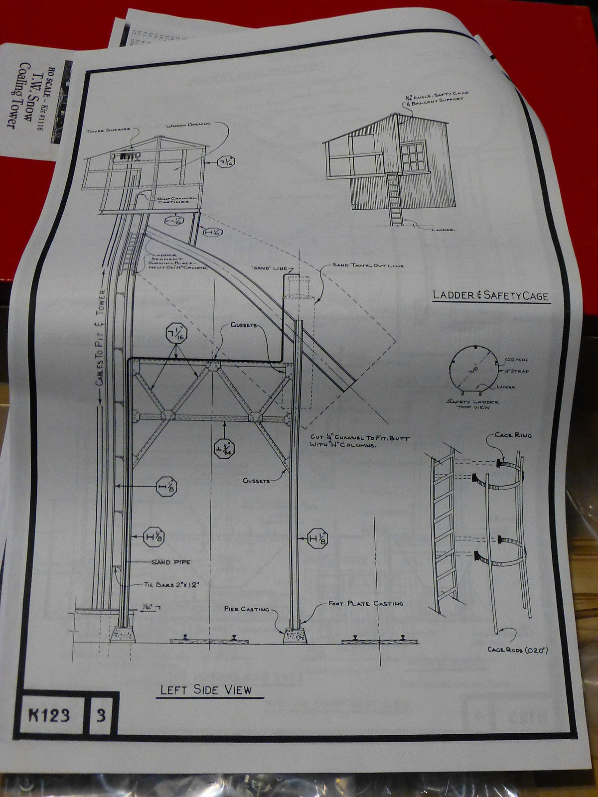 Scale Structures Ltd. #1116 T.W. Snow Coaling Tower (kit Form)