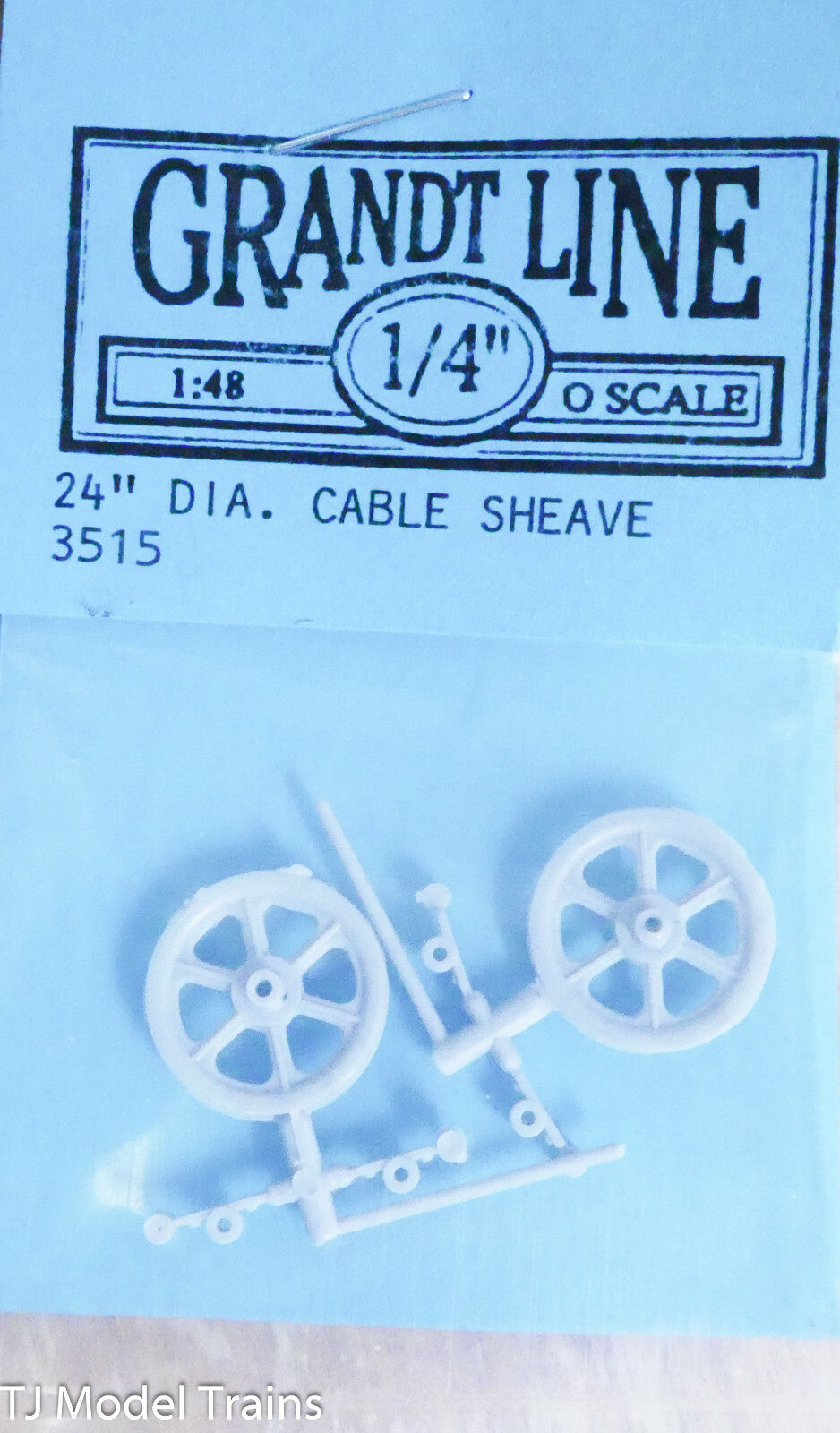 Grandt Line O 3515 Cable Sheave w/Bearings 24" Dia (Plastic Parts