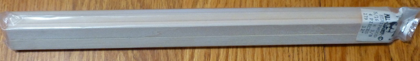 Kappler Mill Lumber Co. #179 (5/16 x 3/6 x 12") 4 Pieces in Package (Stripwood)