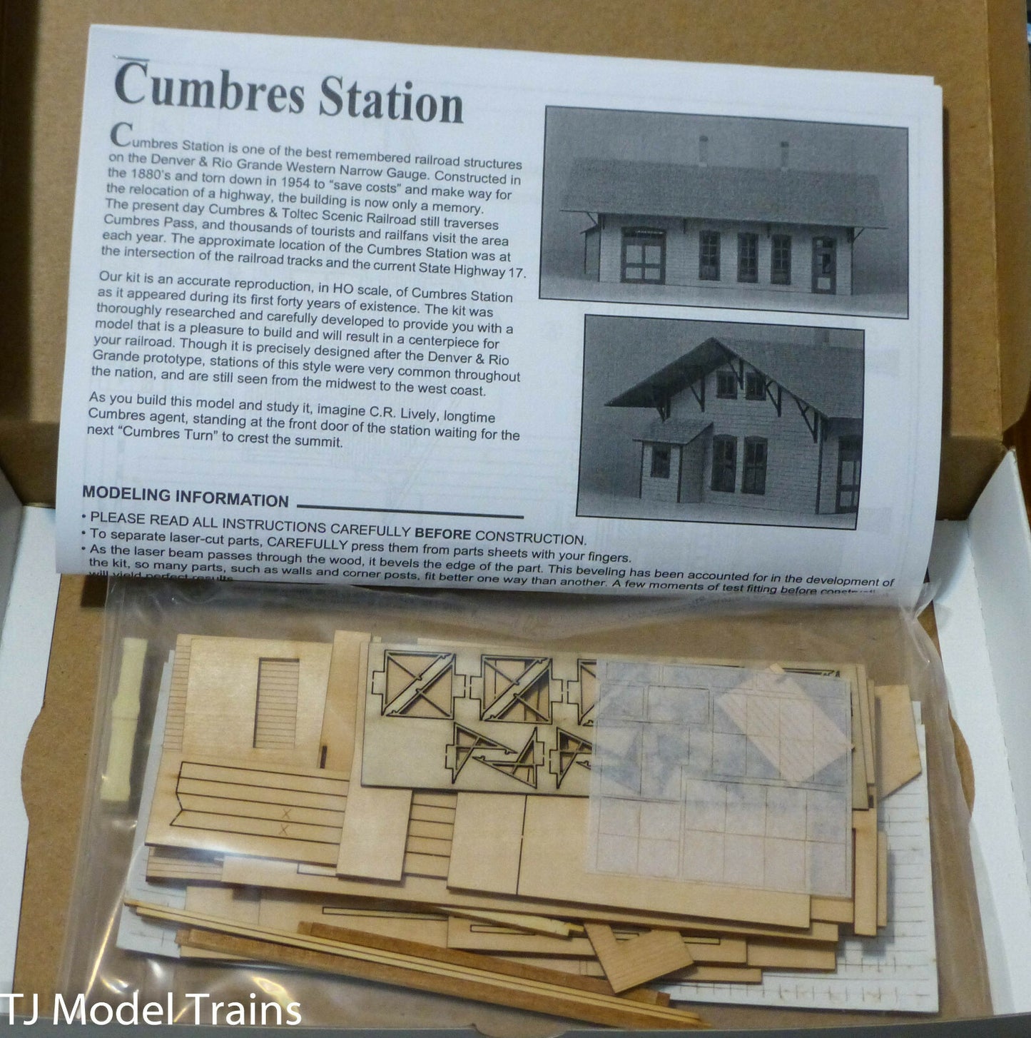 American Model Builders, Inc HO #155 Cumbres Depot (Laser Cut Kit) HO Scale