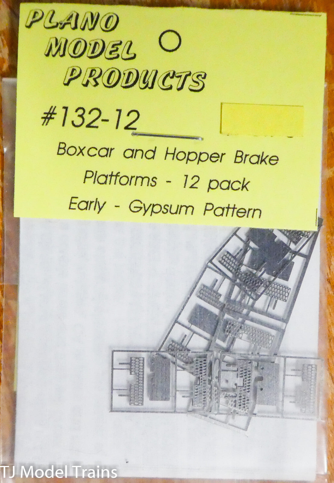 Plano Model Products HO #132-12 Boxcar & Hopper Brake Platforms (12 Pack) Gypsum
