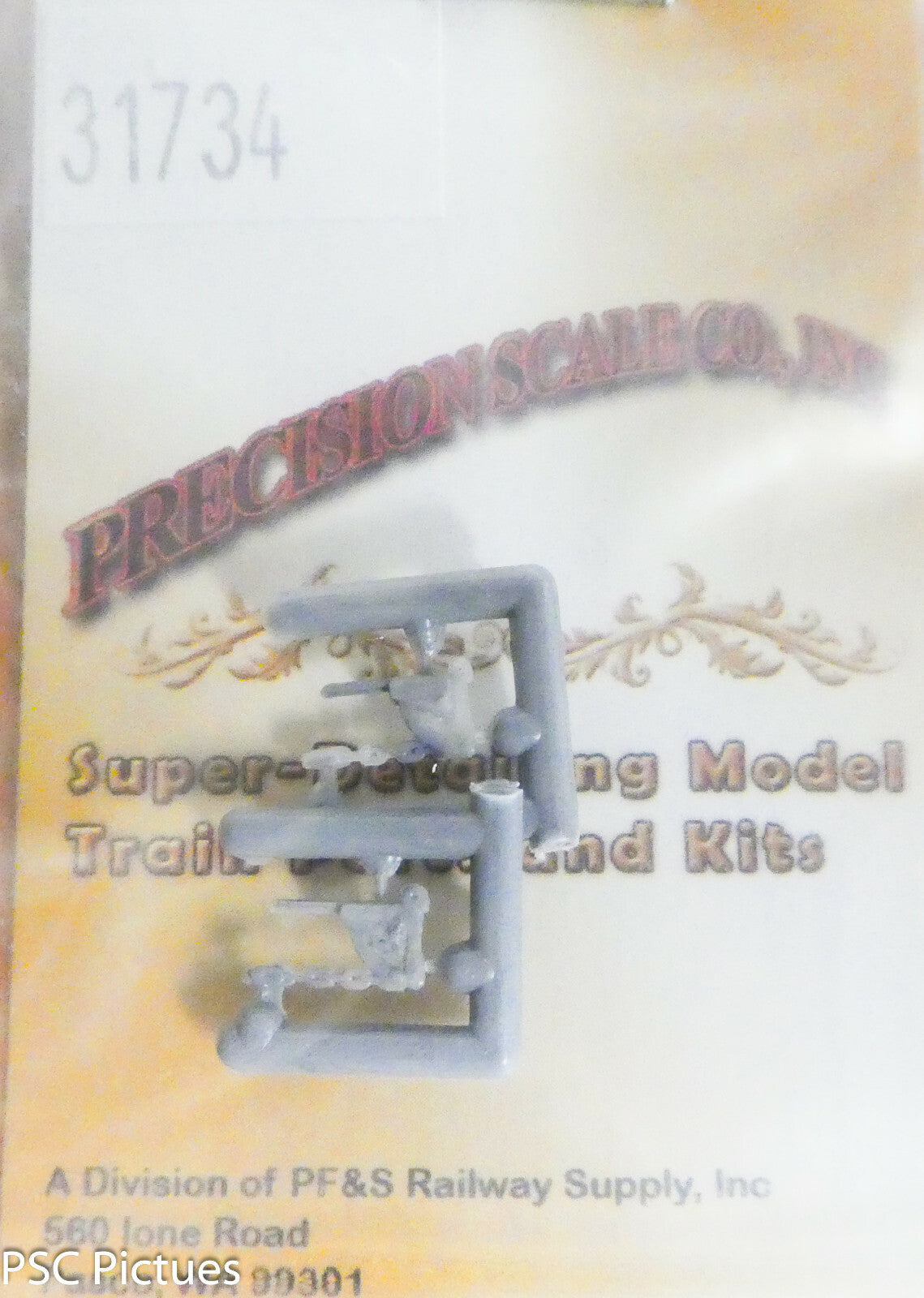 Precision Scale HO #31734 Fulcrum, Brake Rod w/Chain, Ajax (Plastic parts)