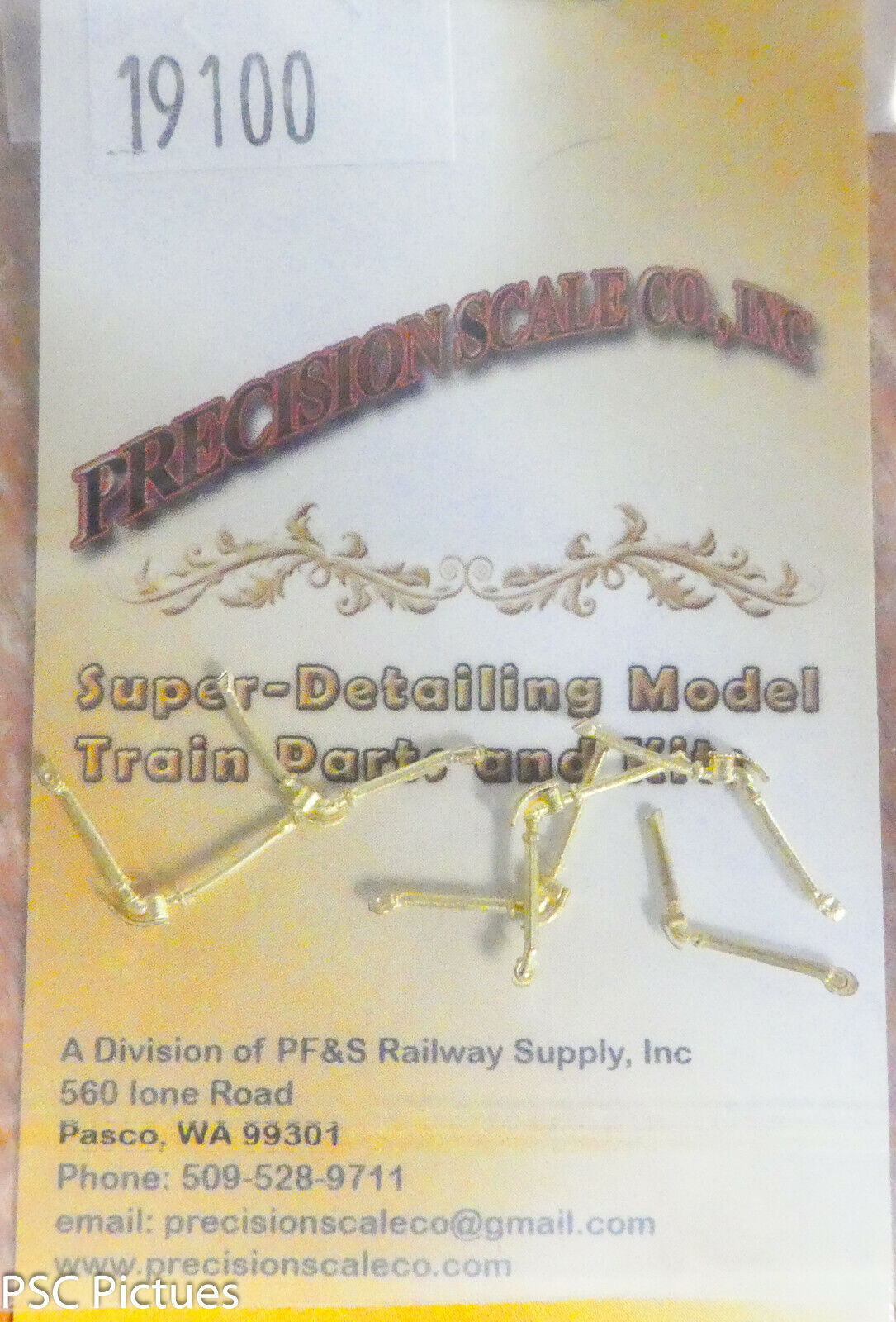 Precision Scale S #19100 Air Hose, Narrow Gauge (6 Brass Castings)
