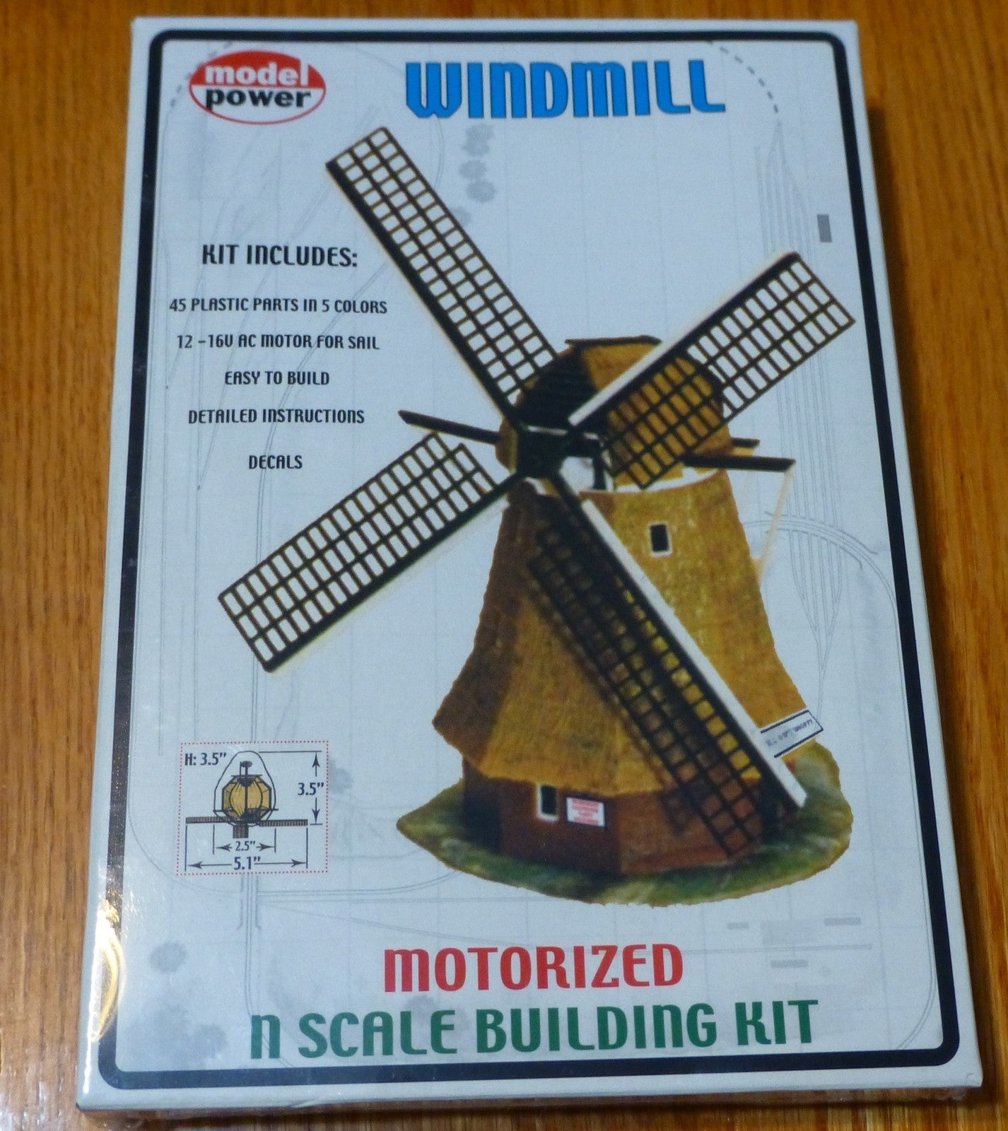 Model Power N #1578 Building Kit -- Motorized Windmill