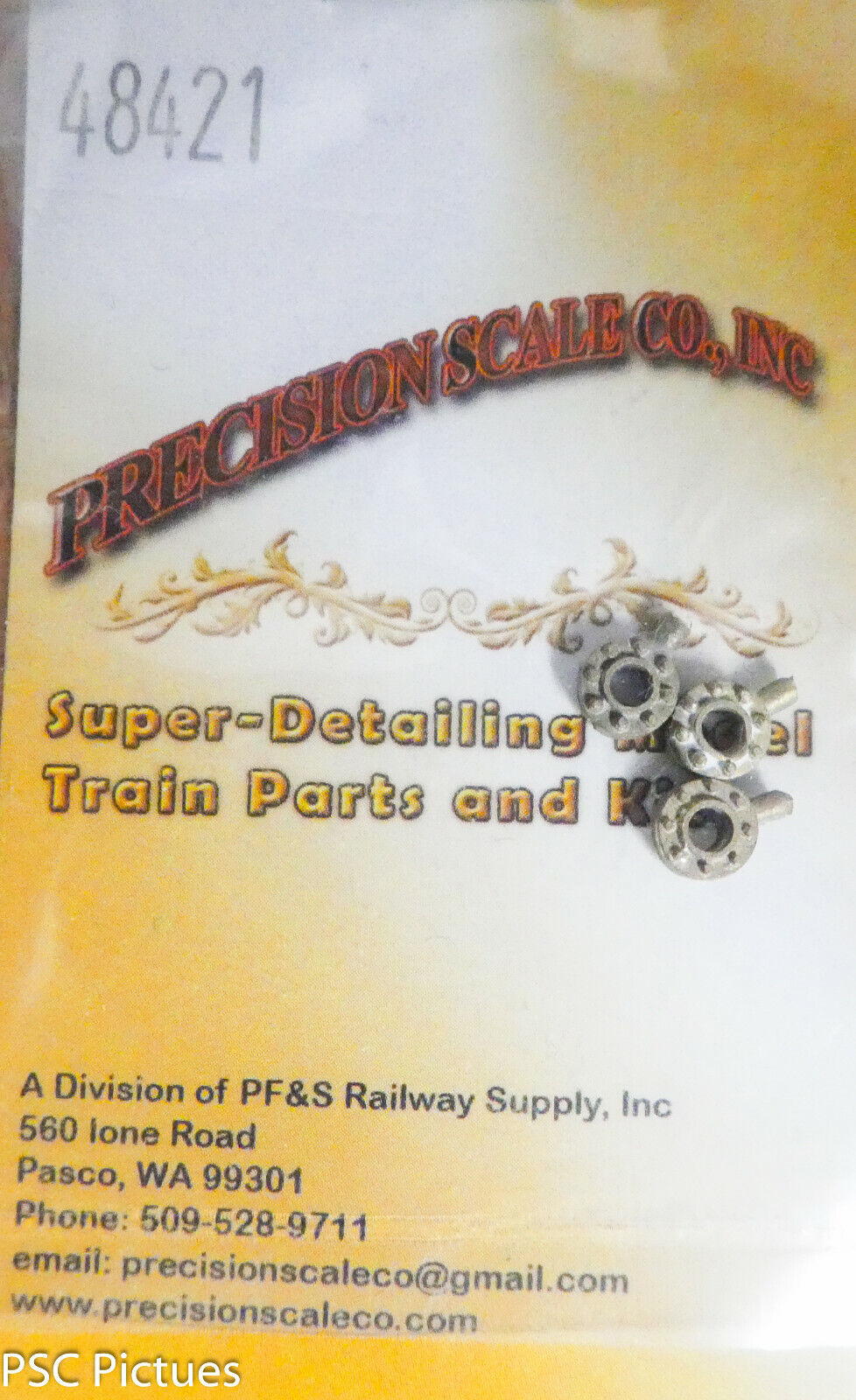 Precision Scale #48421 Packing Gland, Round, Cored 2.3mm, .090" Core (Brass)