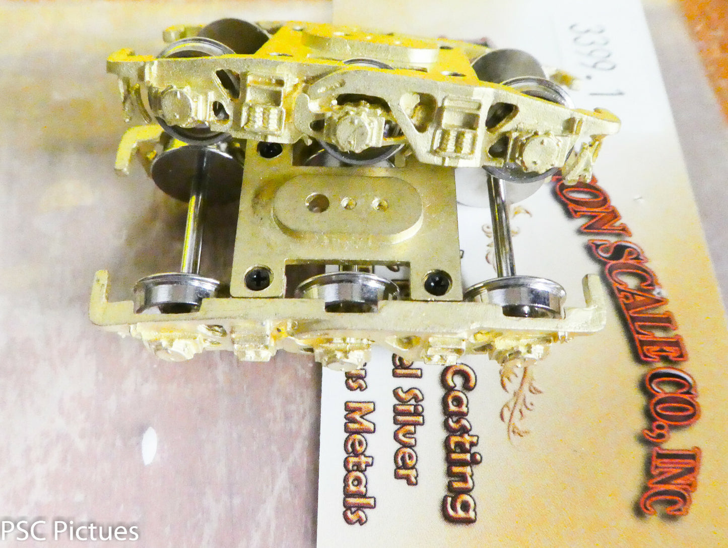 Precision Scale HO #3399.1 Trucks, Modern Buckeye,6-Wheel w/33" Wheels, 9'-10"WB