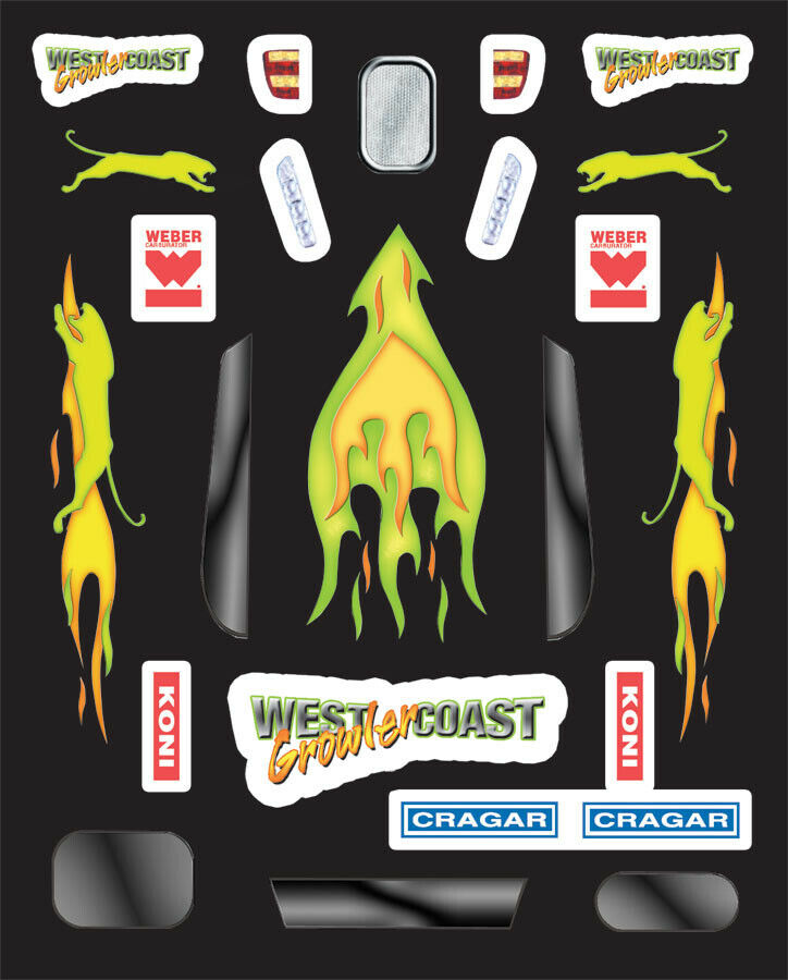 Pinewood Derby West Coast Growler Premium Car Kit - PineCar #P3949