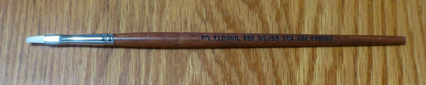 Floquil Paint Brush #688003 Silver Fox Bright Paint Brush -- #3