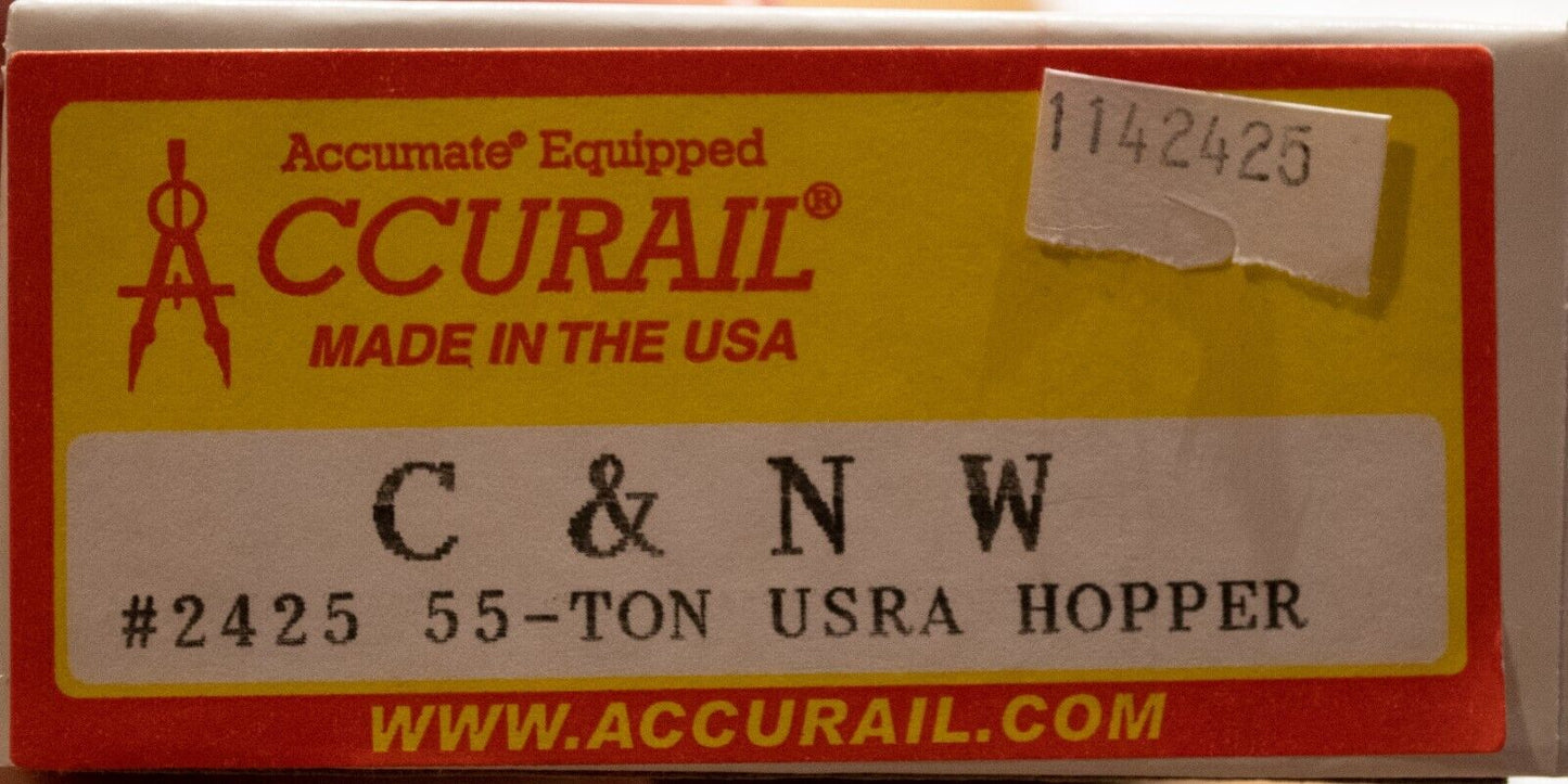 Accurail HO #2425 C&NW (55-Ton USRA Hopper kit) Road Number 61047