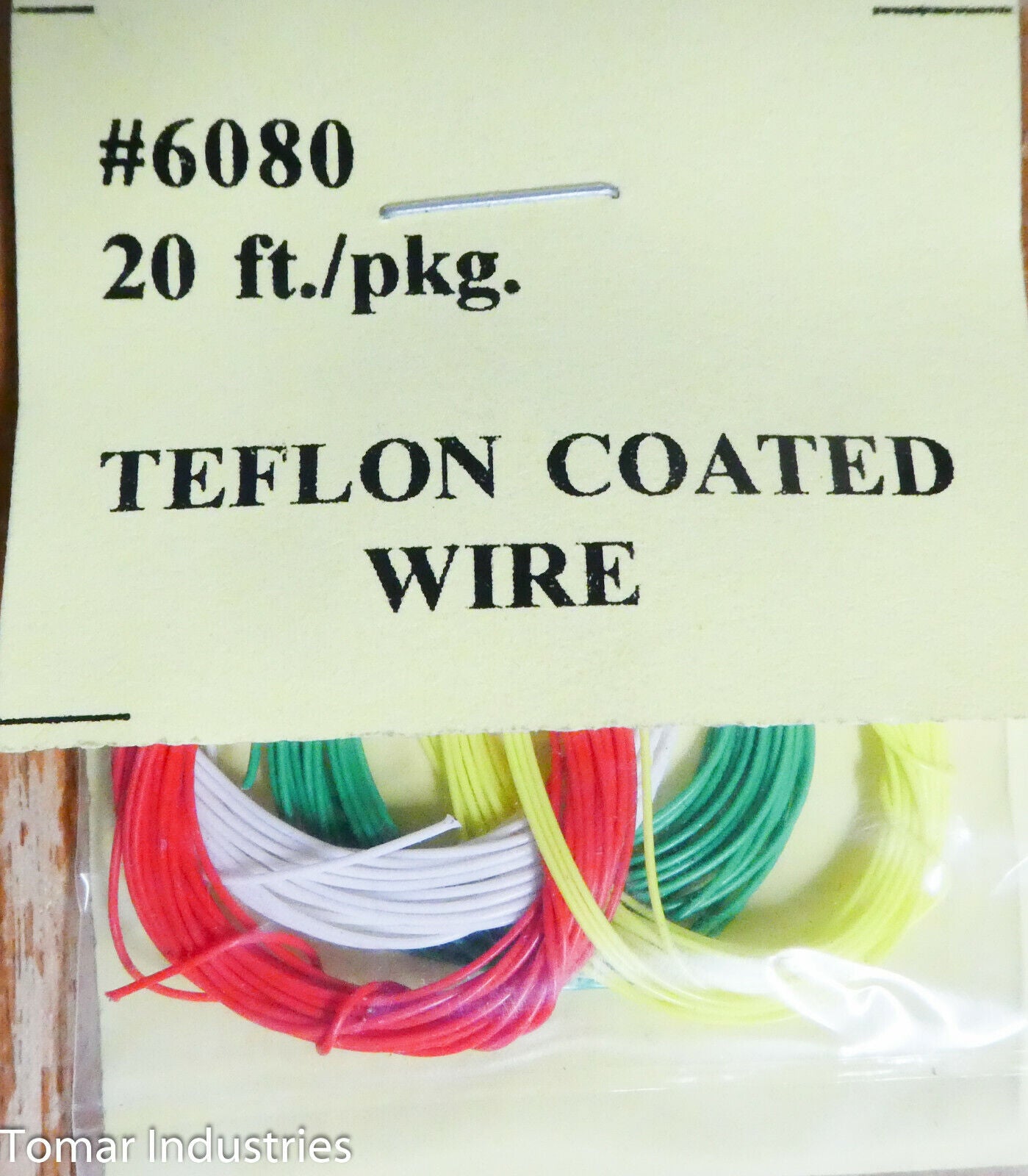 Tomar Industries HO,O,N Any #6080 Teflon Coated Wire (Red, White, Green, Yellow)