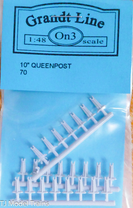 Grandt Line On3 #70 Queenpost 10" to Scale (Plastic Parts) On3 Scale