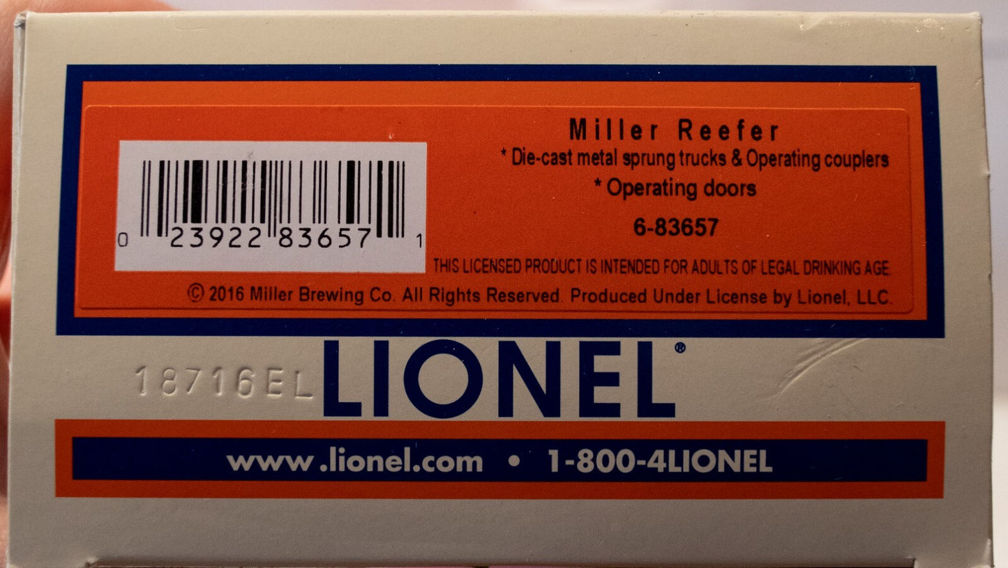 Lionel O Scale #6-83657 MILLER REEFER