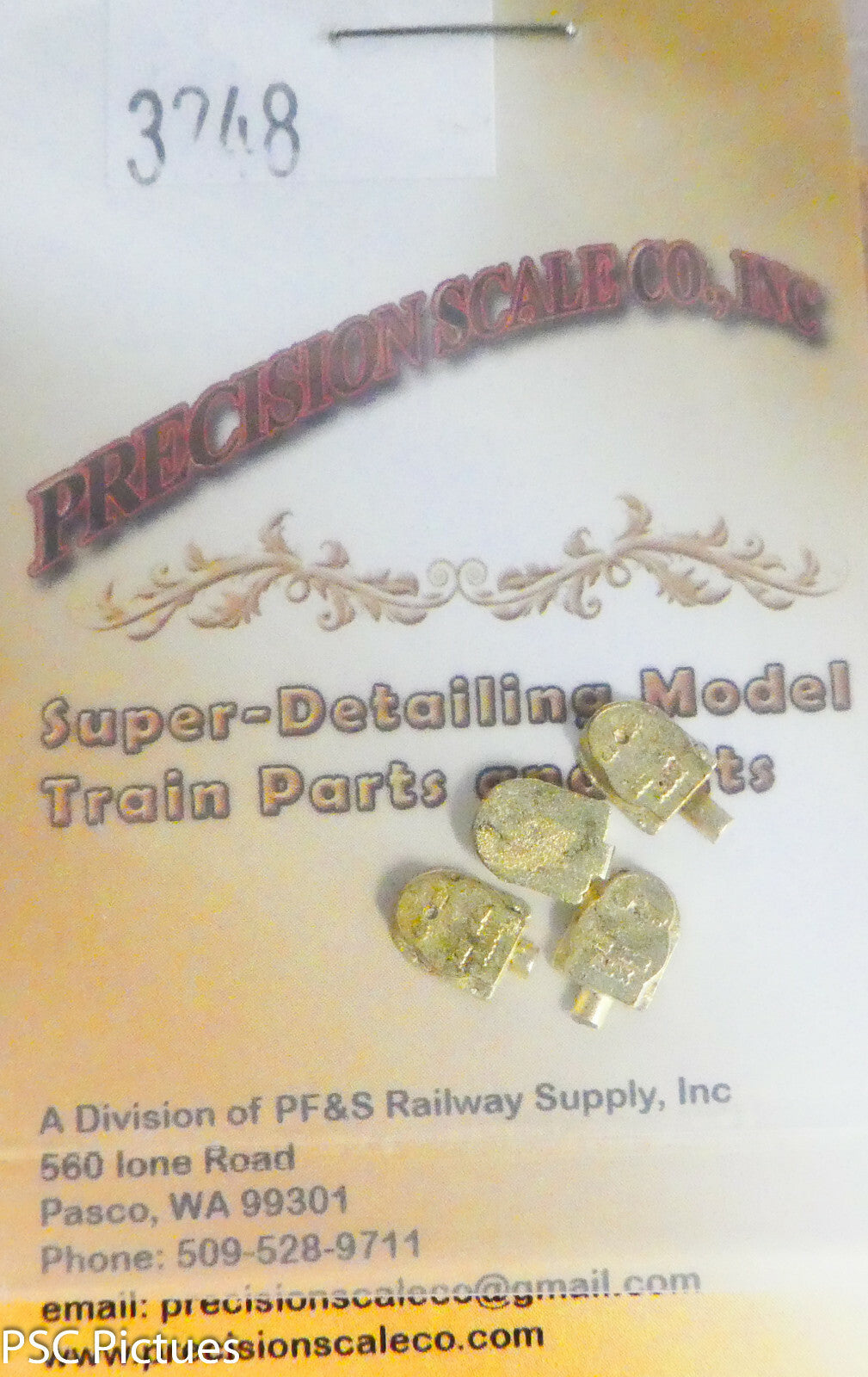 Precision Scale HO #3248 Housing, Late Ajax Brake (Brass Casting)