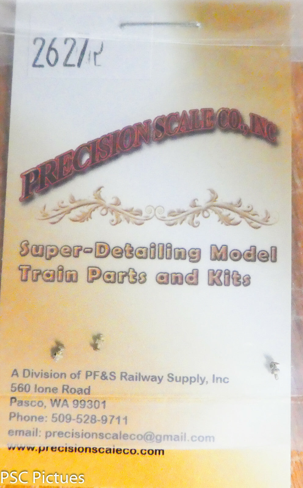 Precision Scale HO #2627 Globe Valve Small, Short Stem (Brass Castings 3)