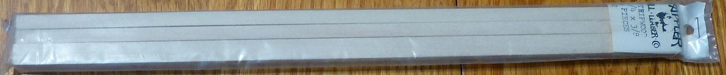 Kappler Mill Lumber Co. #172 (1/4 x 3/8 x 12") 4 Pieces in Package (Stripwood)