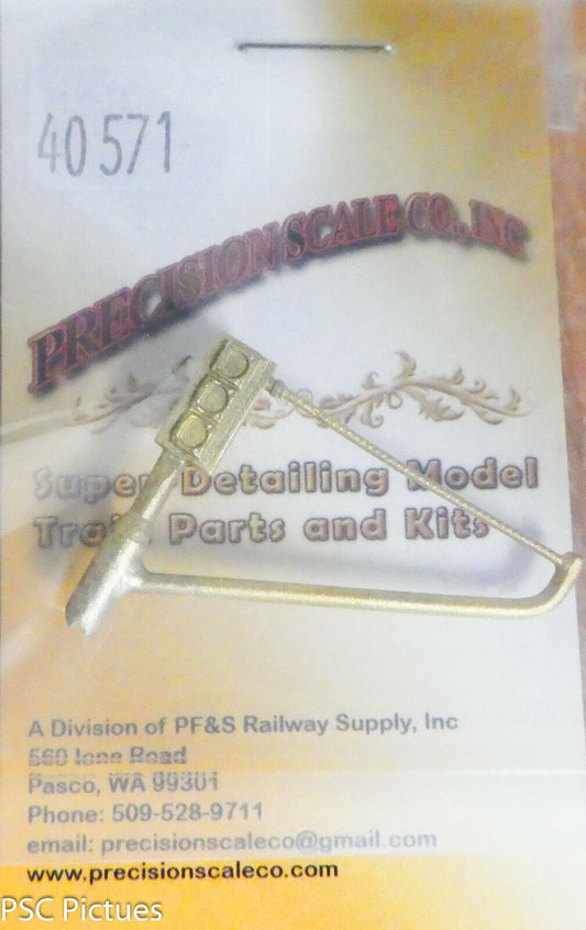 Precision Scale O #40571 Gauge, Speedometer, Cat Interior, N&W Class A (Brass)