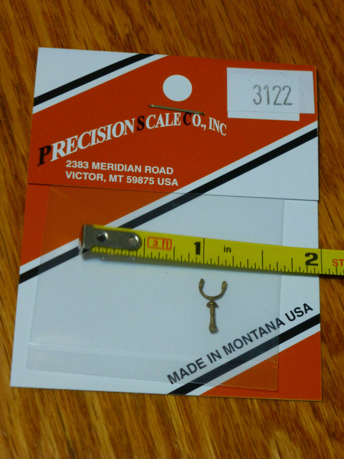 Precision Scale HOn3 #3122 Bracket for Backup Light (Brass Casting)