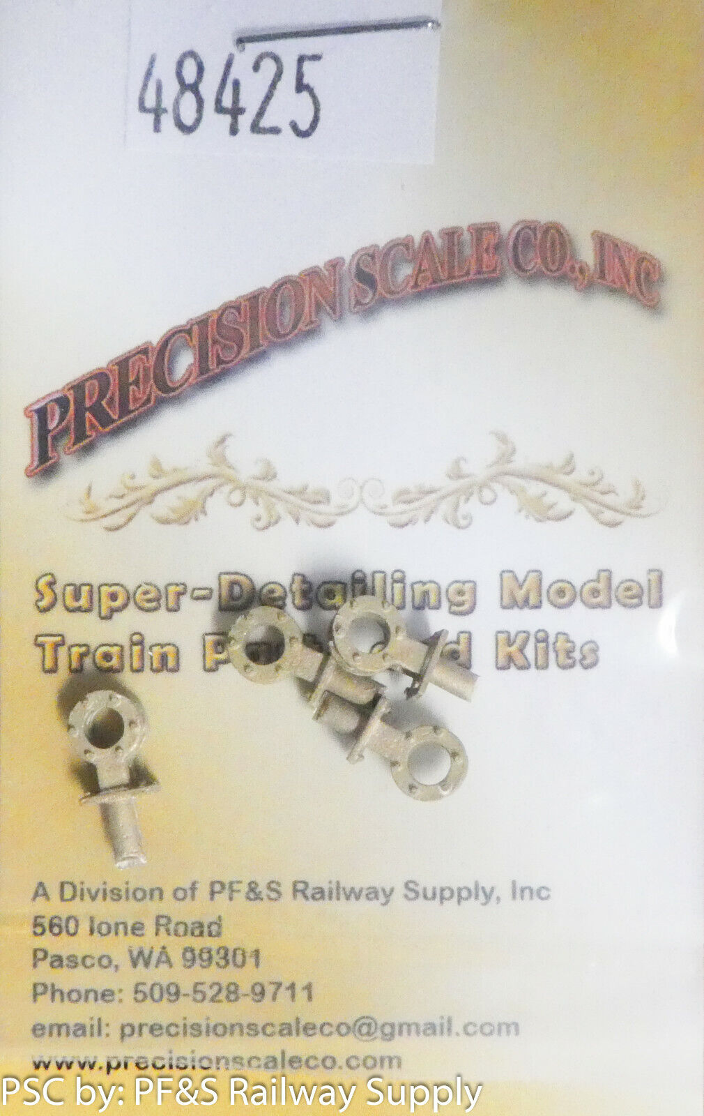 Precision Scale (HOSA) #48425 Packing Gland, Steam, Round, on Bracket, .7mm Tall