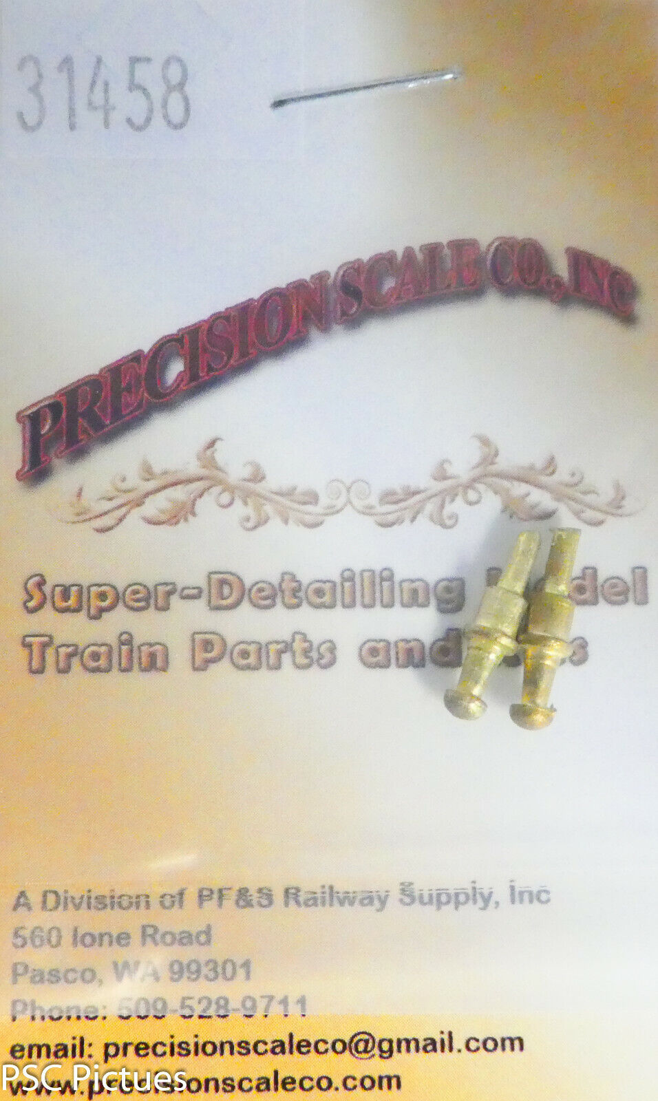 Precision Scale HO #31458 Smoke Jack, for: Coach (Brass Castings)