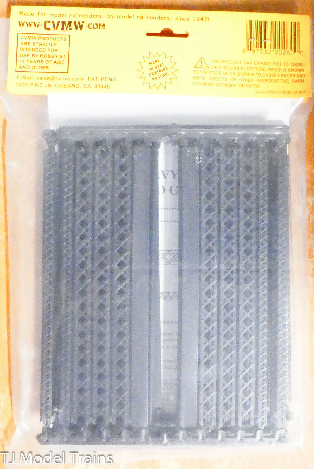Central Valley HO #1900-5 Heavy Duty Laced Griders (Plastic Part) NEW