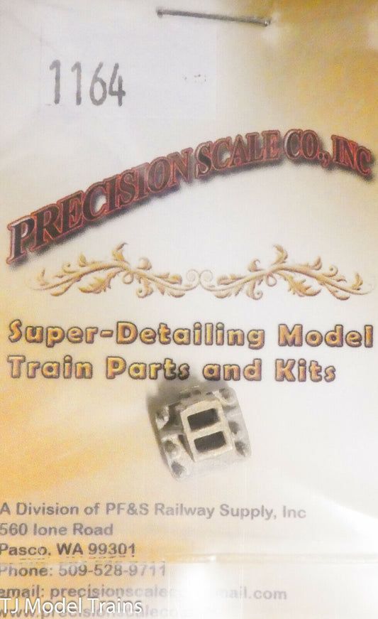 Precision Scale O #1164 Coupler Pocket, for: C-Class Tender (Brass Casting)