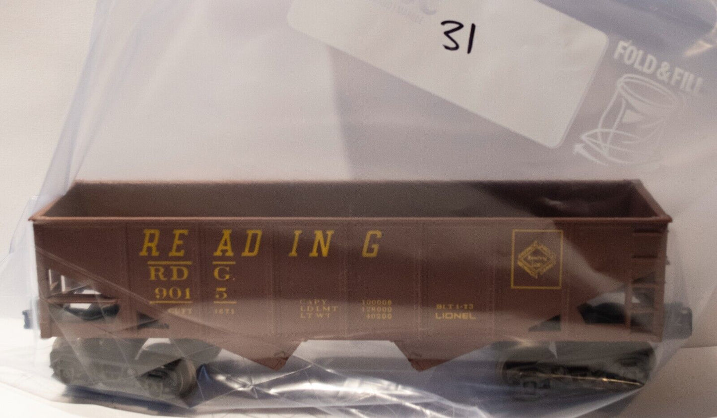 Lionel (#31 No Box) O Scale Reading 2 Bay Hopper
