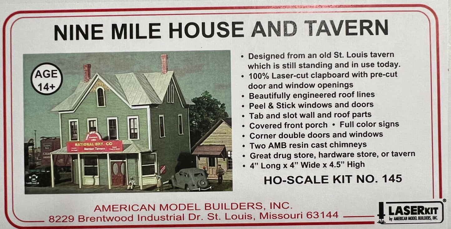 American Model Builders HO #145 Nine Mile House & Tavern