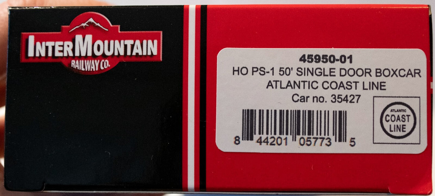 InterMountain HO #45950-01 PS-1 50' Single door boxcar Atlantic Coast Line Car n