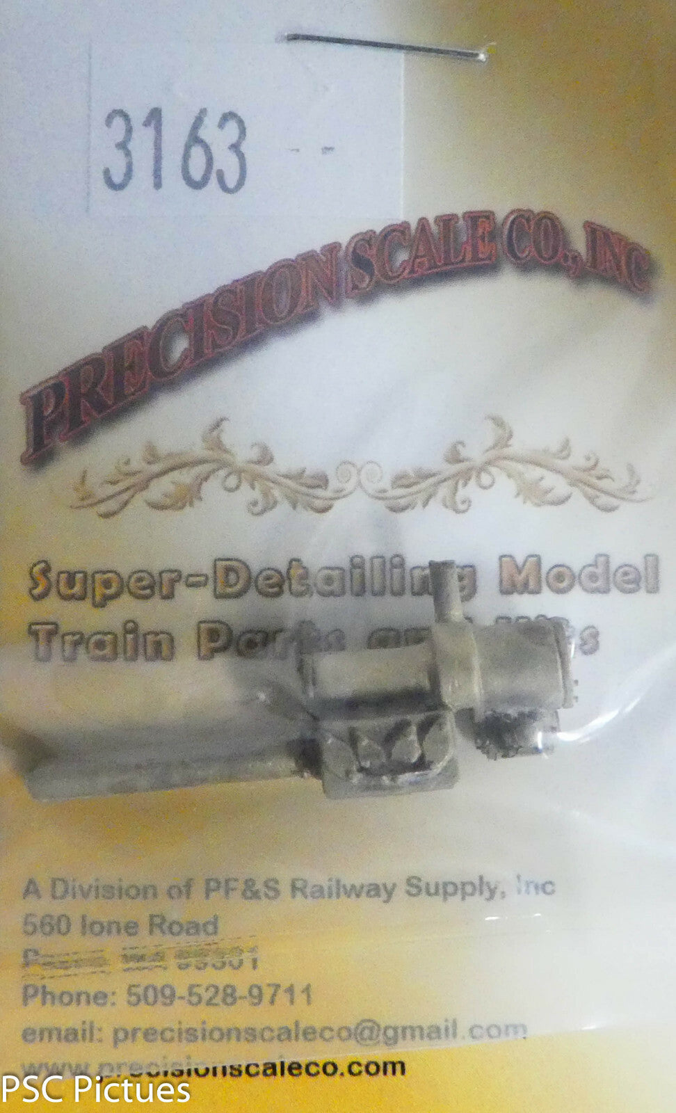 Precision Scale HO #3163 Pump, Hot Water, Worthington SA-6 Reciprocating (Brass)