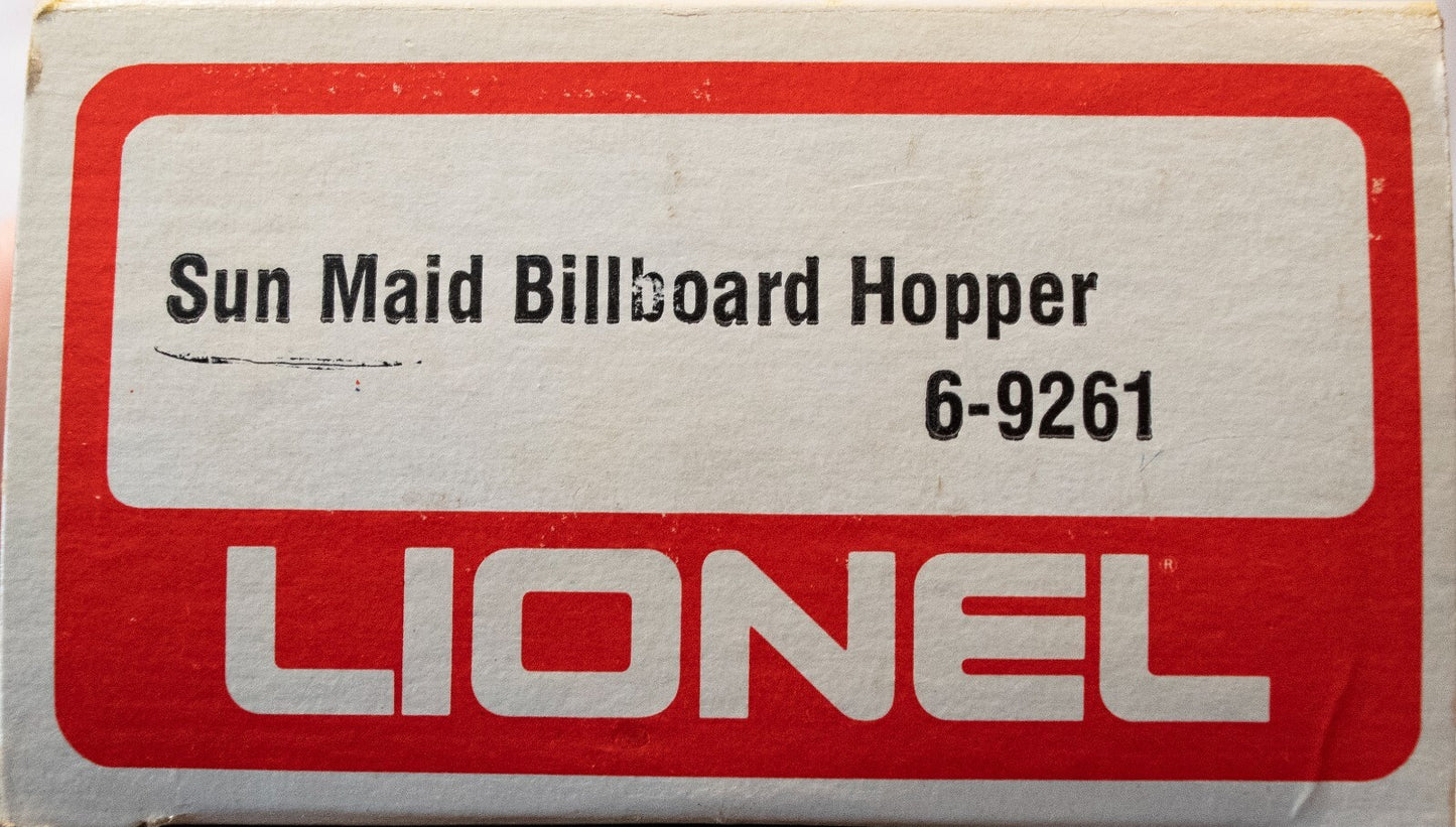 Lionel O Scale #6-9261 Sun Maid Billboard Hopper