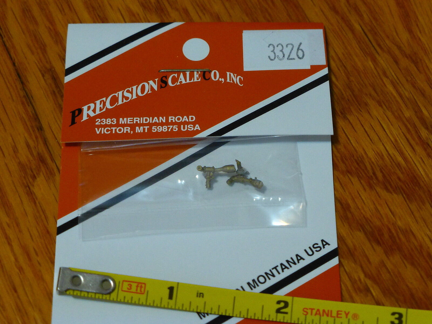 Precision Scale HO #3326 Check Valve w/Elbow, Vertical, Nathan Style (Brass)