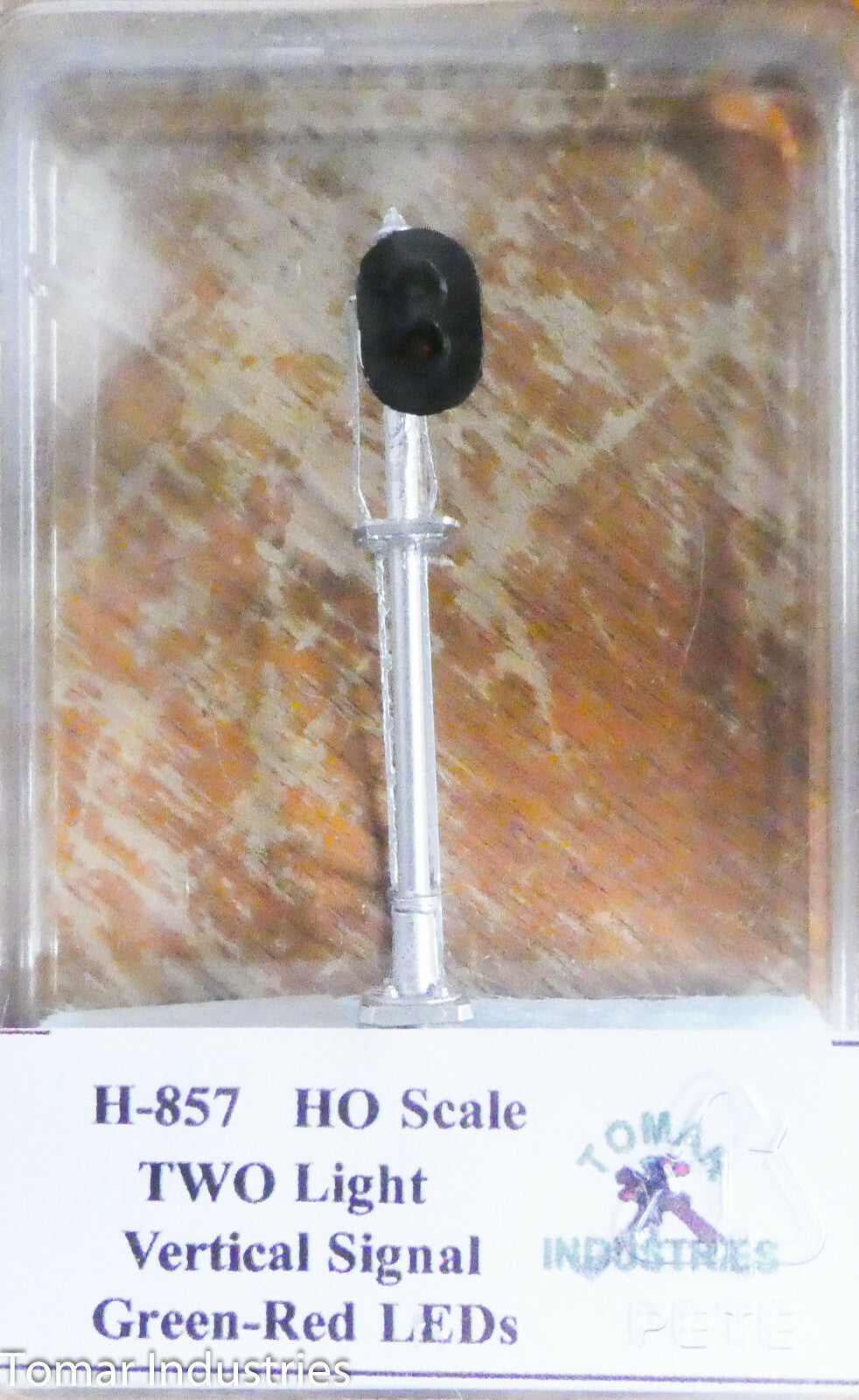 Tomar Industries HO #H-857 Vertical Signal Two Light G/R (Hand Made) LED's (NEW)