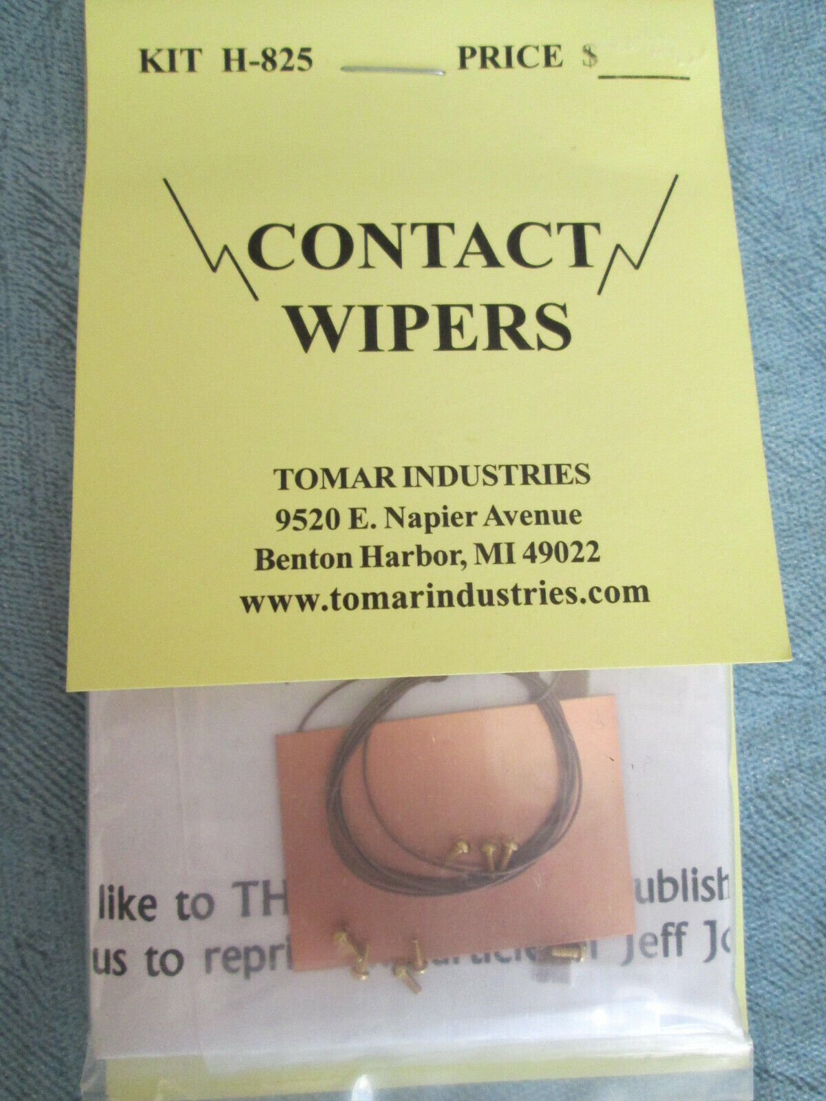 Tomar Industries #H-825 CONTACT WIPERS