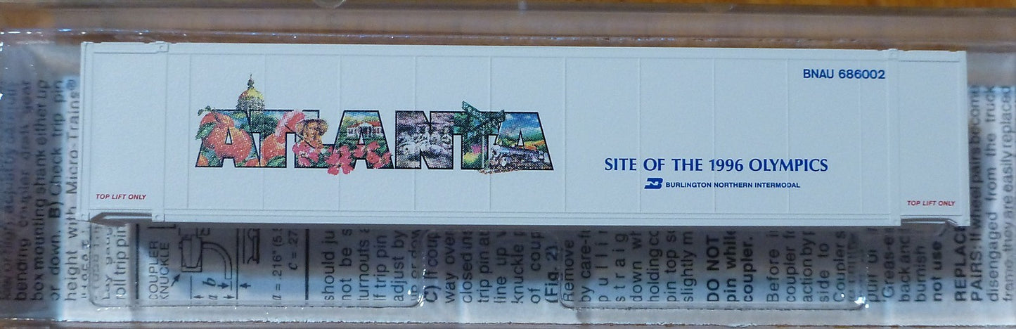 Micro-Trains Line #81710 Burlington Northern 48' Container Rd #BNAU 686002